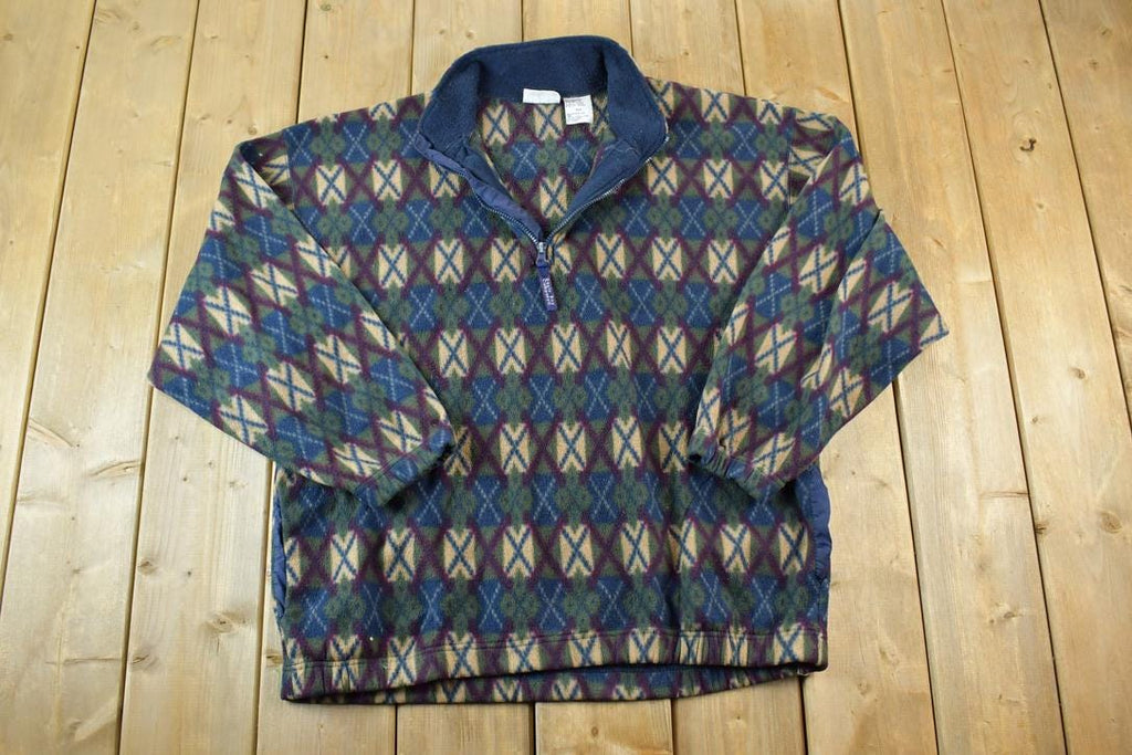 Vintage 1990s Bugle Boy Snow Fleece Outdoorsman Sweater