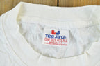 Vintage 1990s Busch Gardens White Tiger Single Stitch Cropped T-Shirt