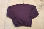 Vintage 1990s Nature Graphic Crewneck Sweater / Vintage Purple Sweatshirt / Animal Print / Wilderness & Outdoors / Basic Editions