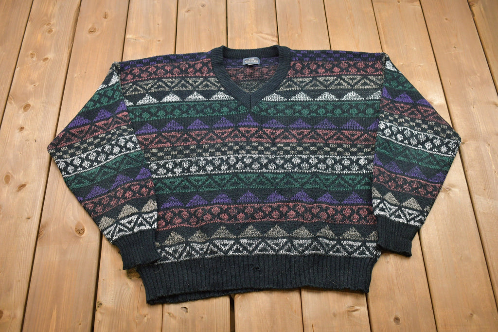 Vintage Sir William V-Neck Knitted Sweater