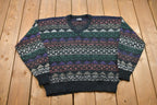 Vintage Sir William V-Neck Knitted Sweater