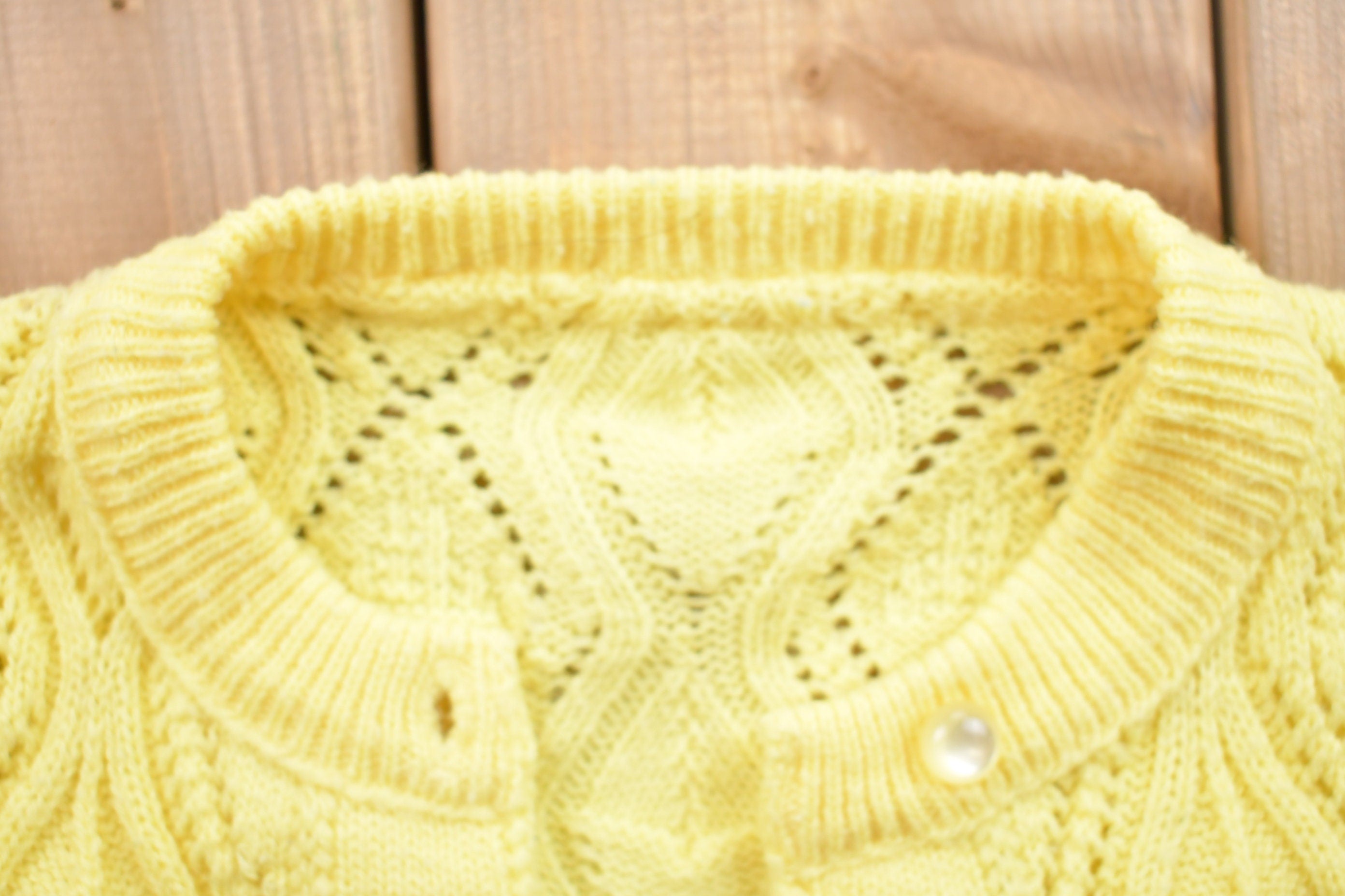 Vintage Knitted Cardigan Sweater
