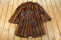 Vintage 1980s Mahogany Mink Fur Coat Full Length Adult Small