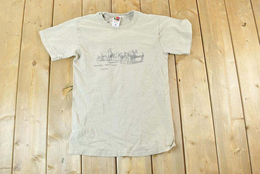 Vintage 1990s Donkey Sanctuary Canada Single Stitch T-Shirt
