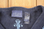 Vintage 1990s Crazy Horse AOP Boating Knit Cardigan Sweater Men's L