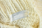 Vintage 1980s 3D Cable Knit Cardigan Sweater