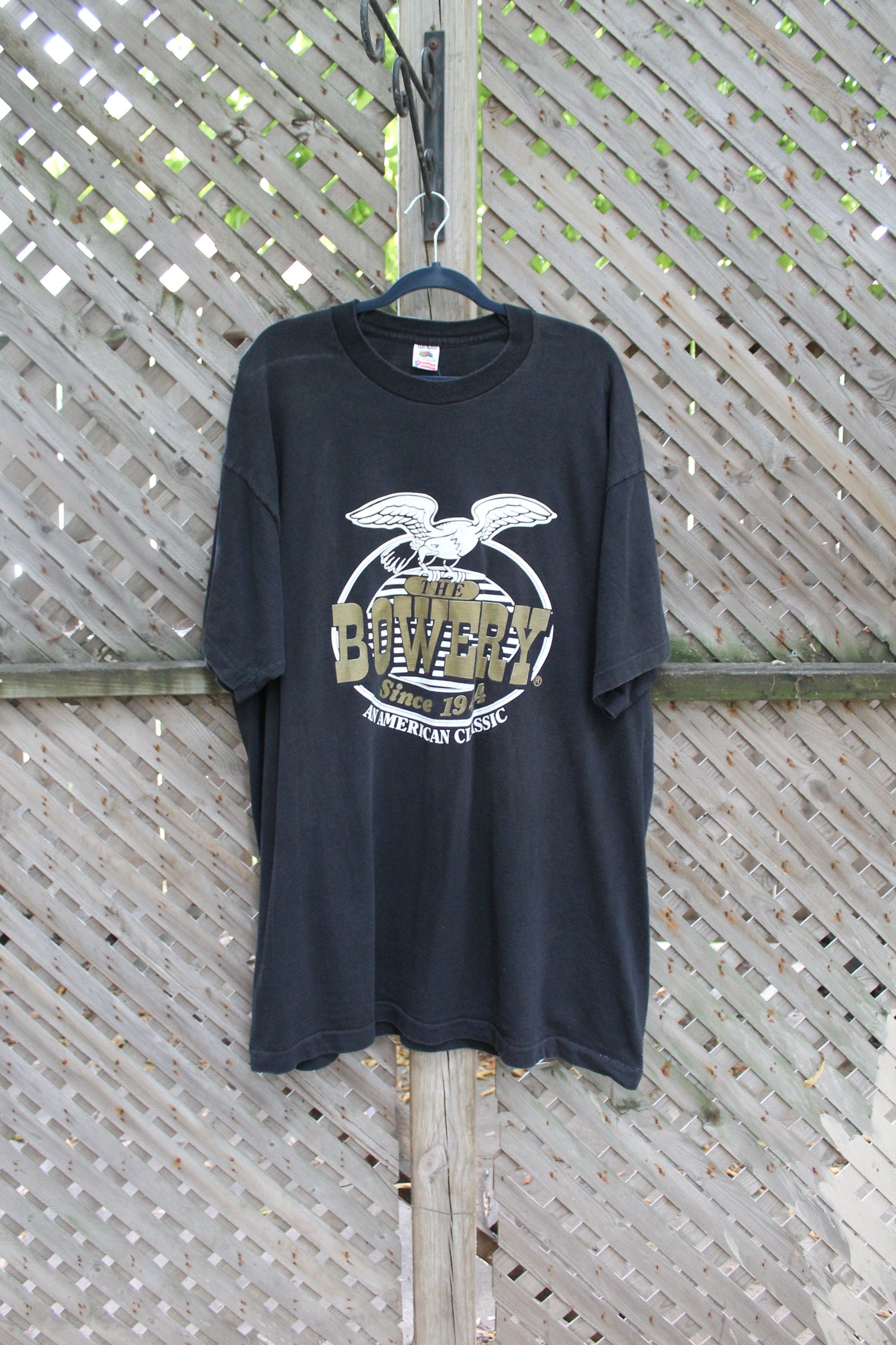 Vintage 1990s The Bowery An American Classic Eagle T-Shirt