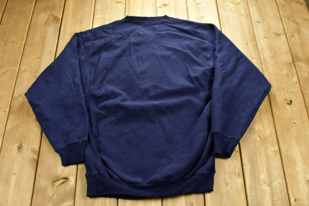 Vintage 1990s USA Embroidered Spell Out Crewneck Sweatshirt