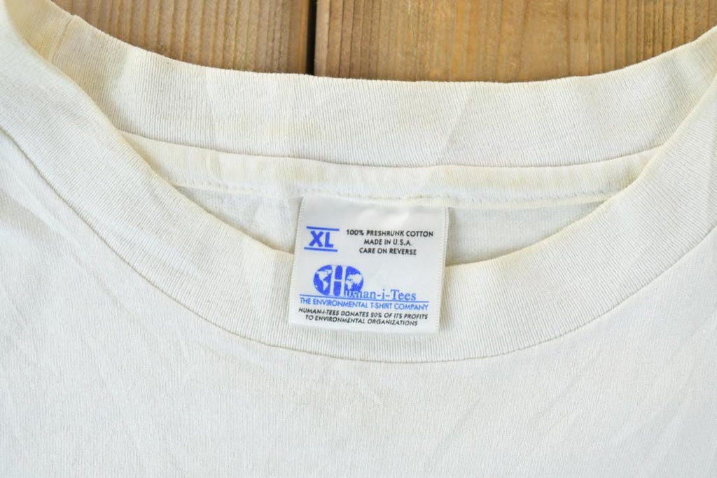 Vintage 1990s Wild Earth Forest Wolves Graphic T-Shirt