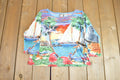 Vintage Y2K Take Two Clothing Co Vacation Sunset Beach Graphic Wrap Around Long Sleeve Shirt