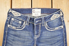 Vintage Deadstock Y2K Charme Bedazzled Low Rise Jeans Women's Size 26 x 32