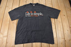 Vintage 2000 Harley Davidson "Life Is Simple Ride A Harley" Niagara Falls T-Shirt Made In Canada