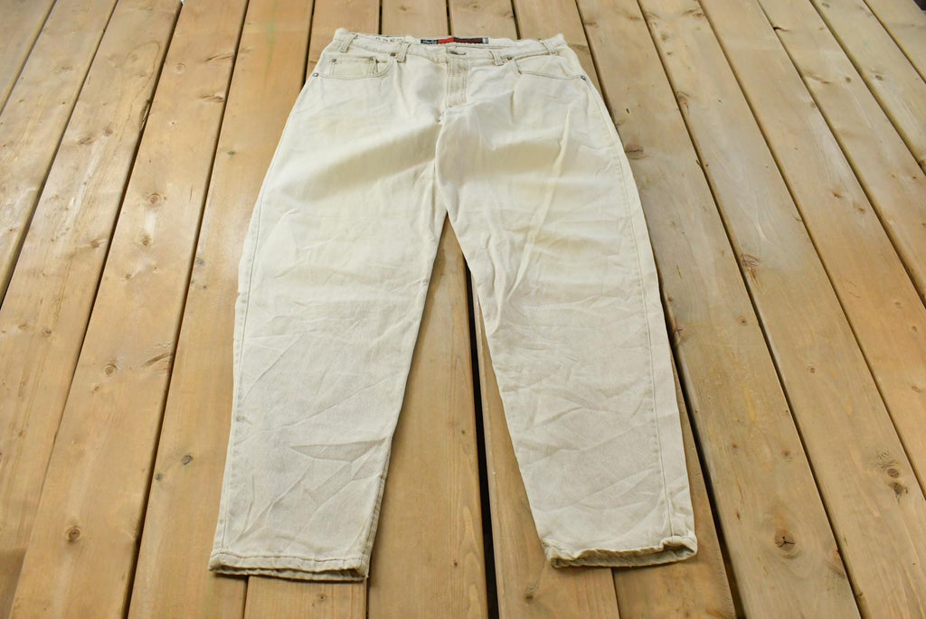 Vintage 1990s Levi Silver Tab Loose Fit Acid Wash Denim Jeans Men's 37 x 33 / 90s Silvertabs / Streetwear / Made in USA