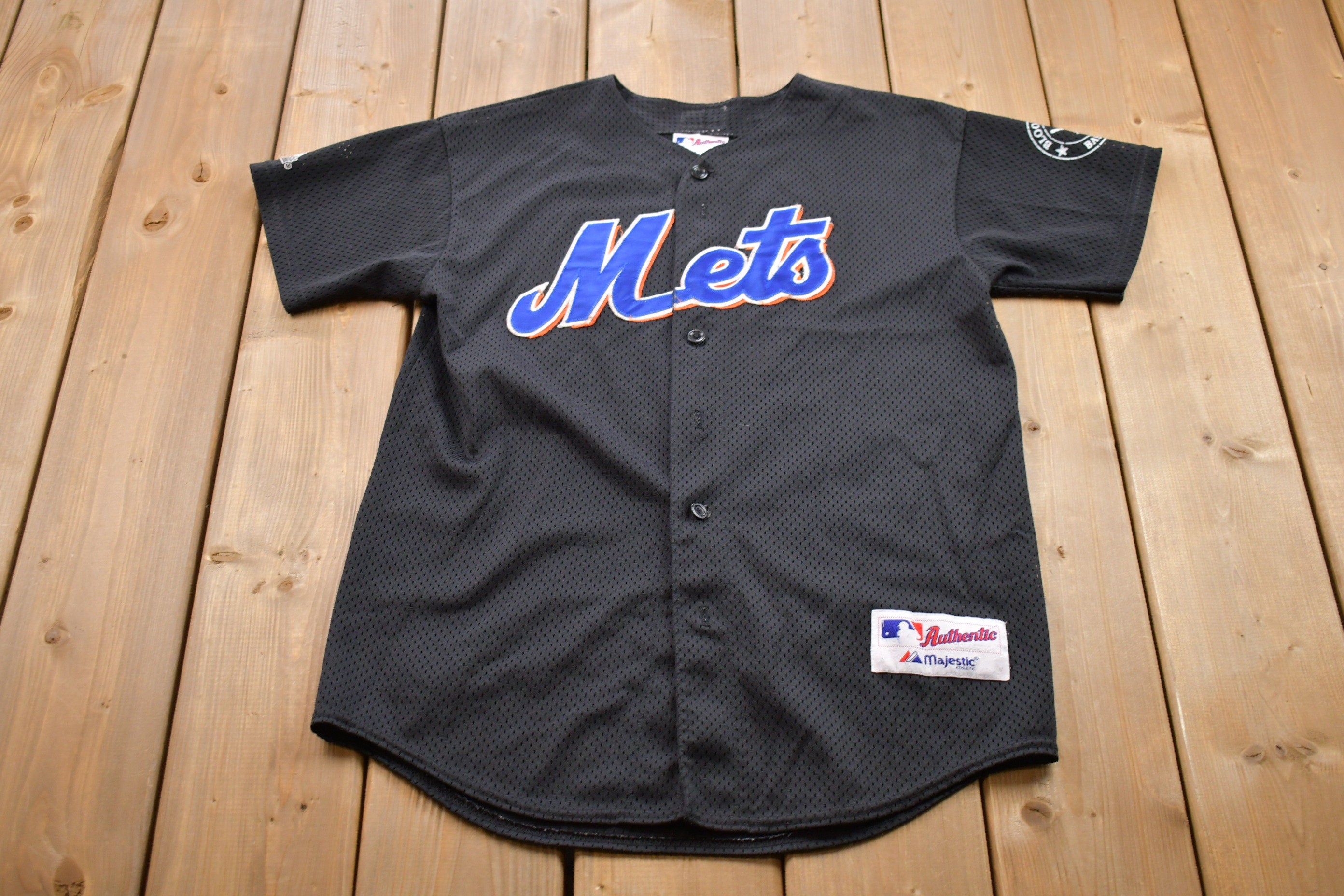1990s Vintage Majestic New York Mets MLB Jersey