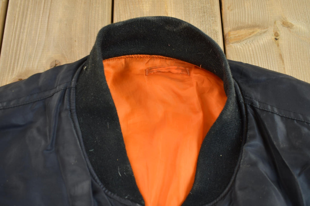 Vintage 1990s Reversible MA-1 Military Ultra Force Flyer's Bomber Jacket