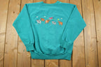 Vintage 1990s Agri Classics Cartoon Farm Cow Crewneck Sweatshirt