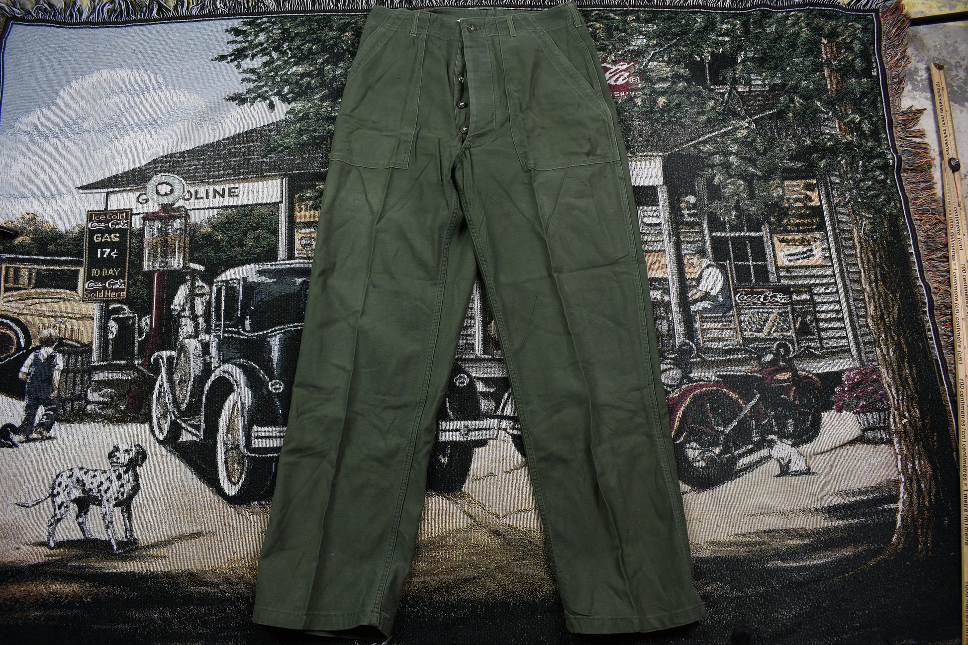 Vintage 1982 OG-107 Military Army Green Pants Size 32 x 31