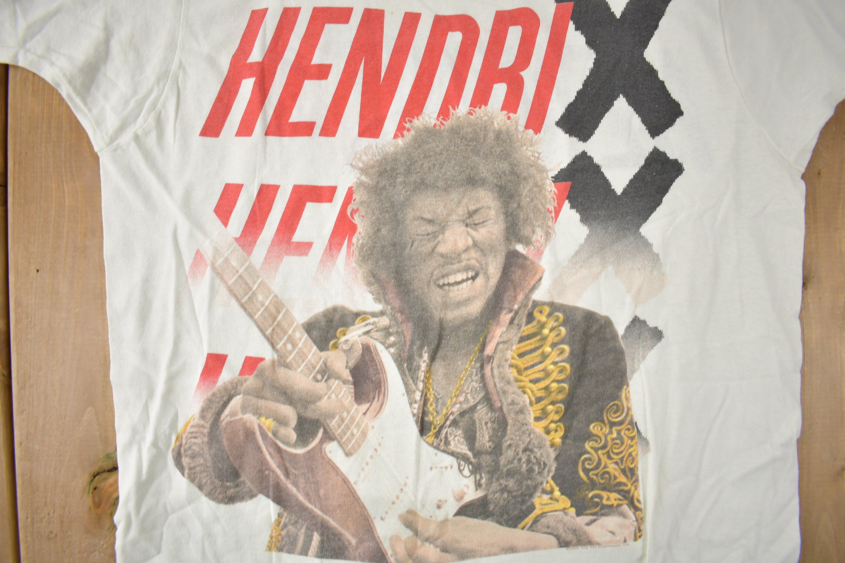 Vintage 1989 Jimi Hendrix Portrait Graphic T-shirt Made In USA Size M