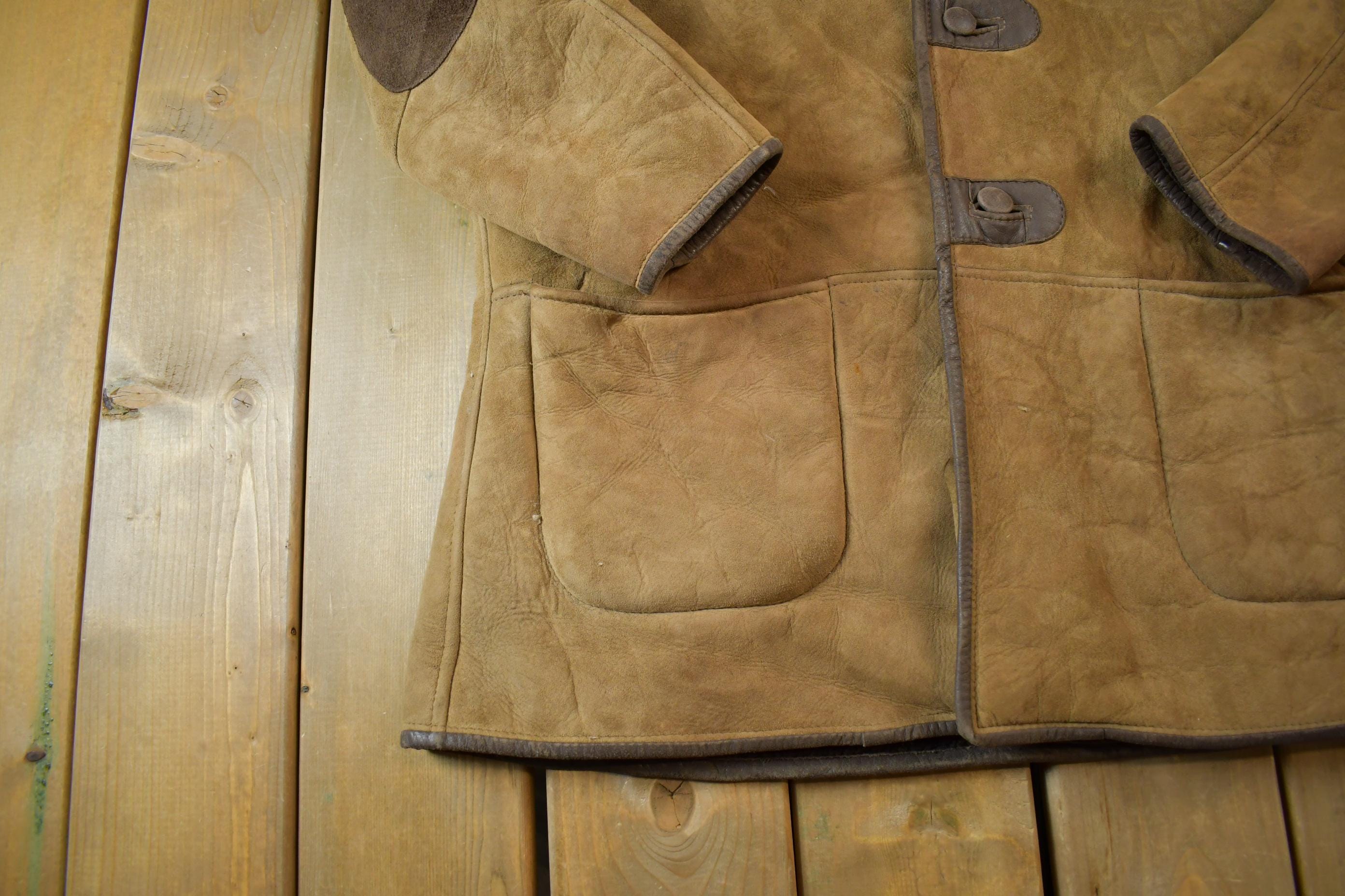 Vintage 1980s Skin Deep Shearling Jacket Made in New Zealand