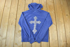 Vintage 1990s Wet Seal Cross Graphic Hoodie