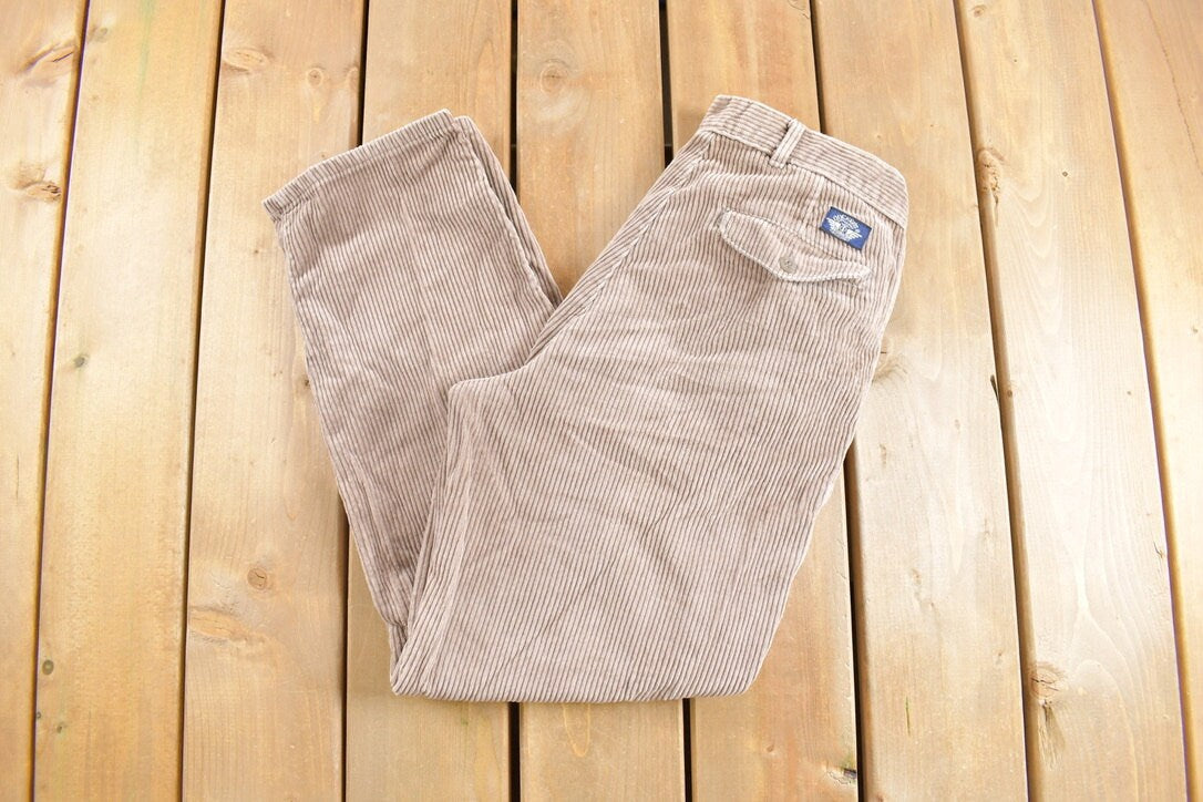 Vintage 1990's Beige Docker's Corduroy Pants 30 x 29