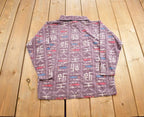 Vintage 1990s Chico Design Abstract Pattern Turtle Neck Sweater