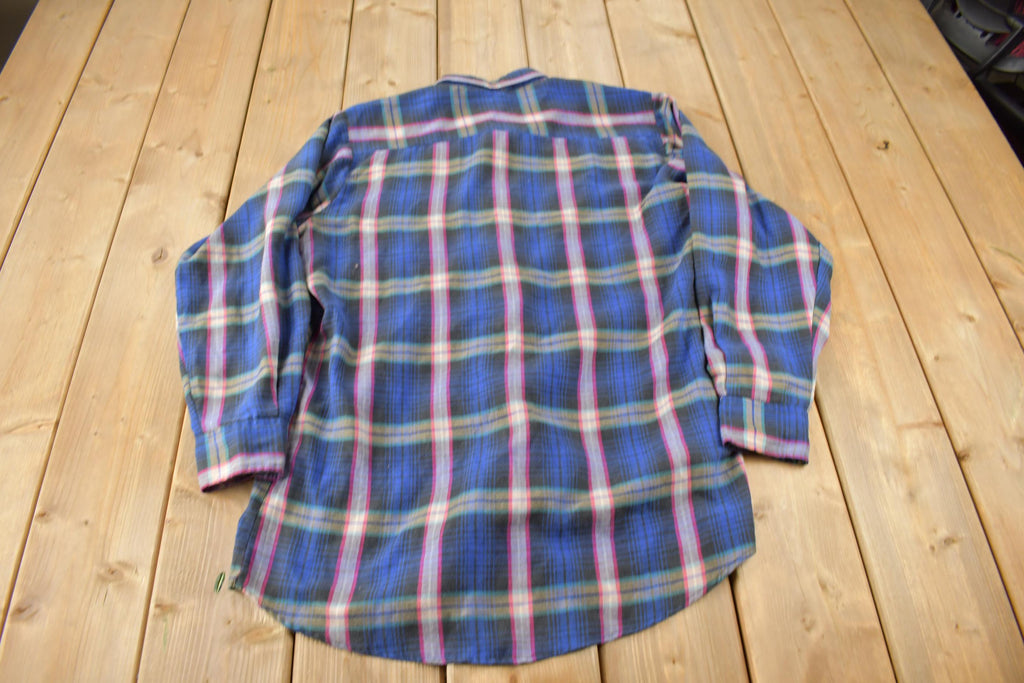 Vintage 1990s McGregor Plaid Flannel Button Up Shirt