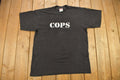 Vintage 1996 COPS Tv Show Graphic Promo T Shirt Single Stitch