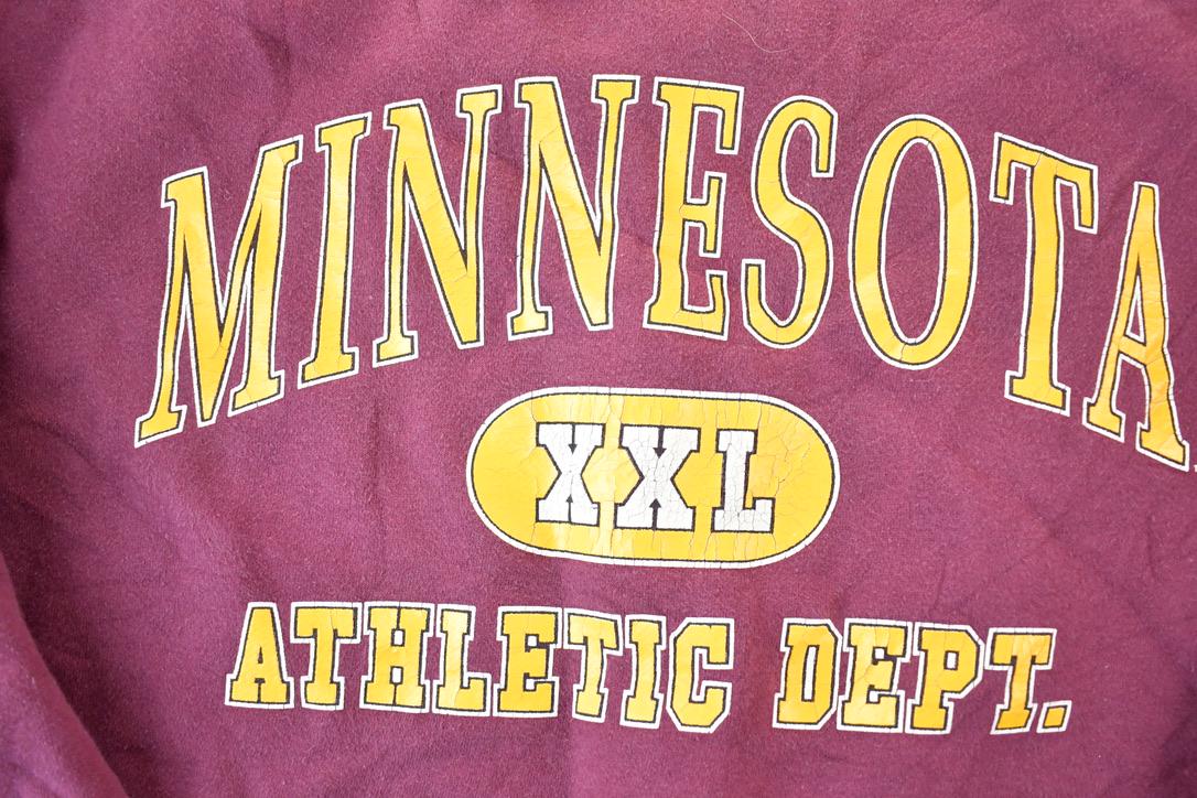 Vintage 1990s Mi9nnesota Athletic Department Souvenir Heavyweight Crewneck Sweatshirt Made In USA