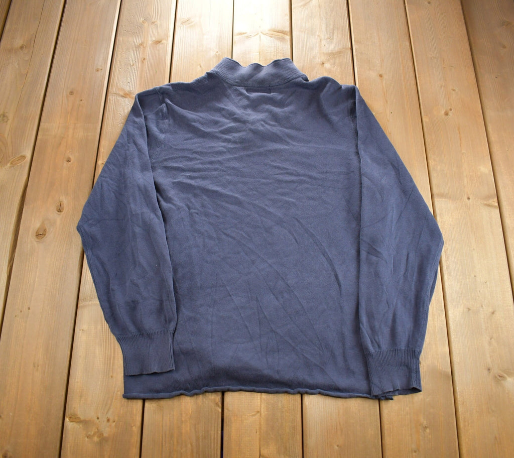 Vintage 1990s Polo Jeans Henley Button Up Blank Sweatshirt