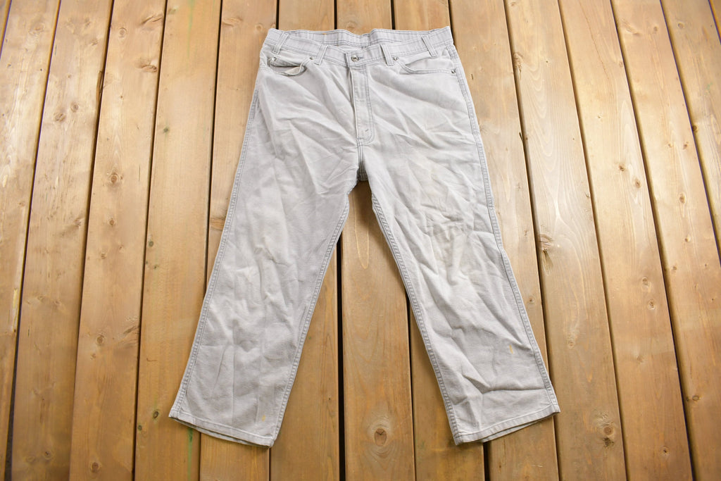 Vintage 1980s Levi's Brown Tab Jeans Size 35 x 24.5