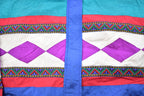 Vintage 1990s Lavon Graphic Abstract Pattern Windbreaker Jacket