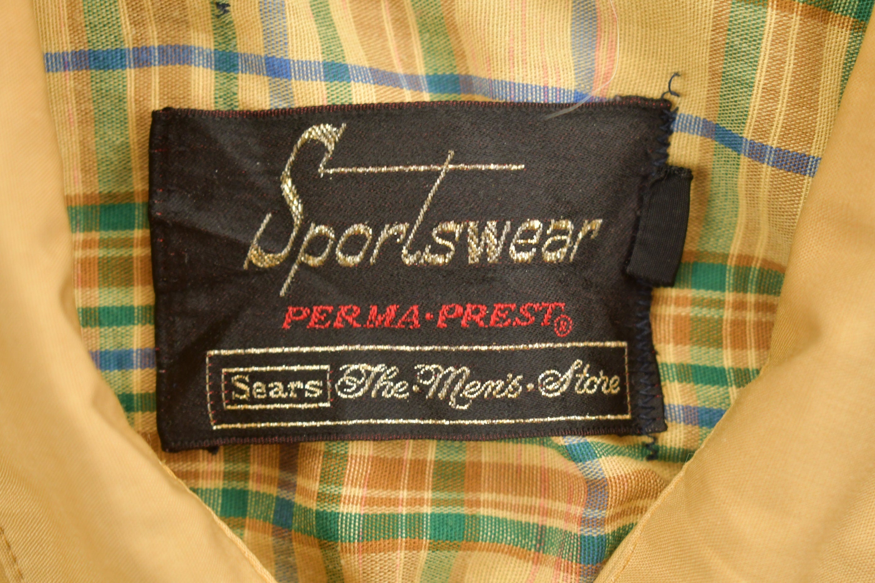 Vintage 1980s Sportswear Blank Beige Windbreaker Jacket