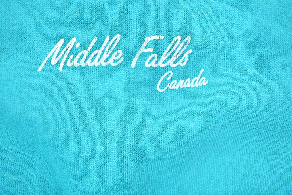 Vintage 1990s Northern Nights Middle Falls Canada Extra Long Crewneck Sweatshirt / 90s Crewneck / Souvenir Sweater / Streetwear / Lights