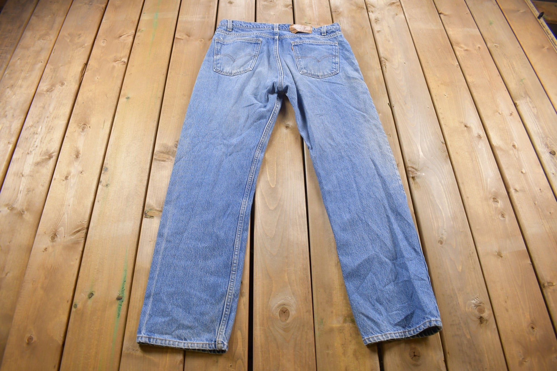 Vintage 1980s Levi's 505 Orange Tab Jeans Size 34 x 31