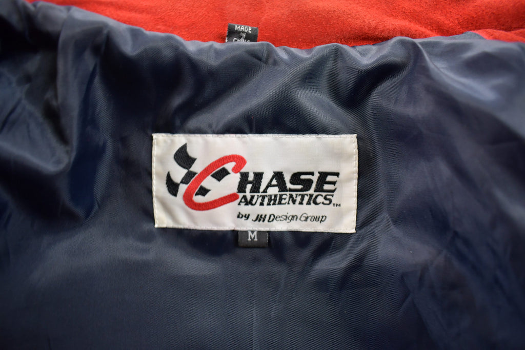 Vintage 1990s Chase Authentics Suede Dupont Nascar Racing Jacket