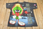 Vintage 1990s Marvin The Martian Looney Tunes All Over Print Cartoon T-Shirt