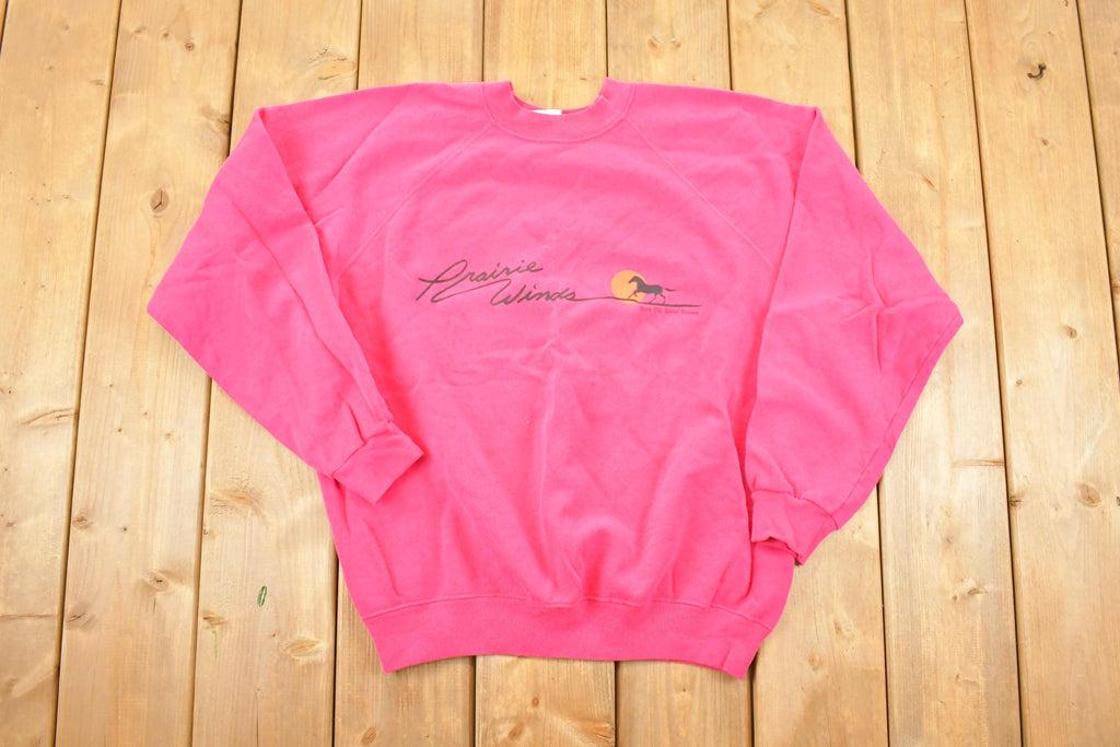 Vintage 1990s Prairie Winds Wild Horse Crewneck Sweatshirt Women's XL