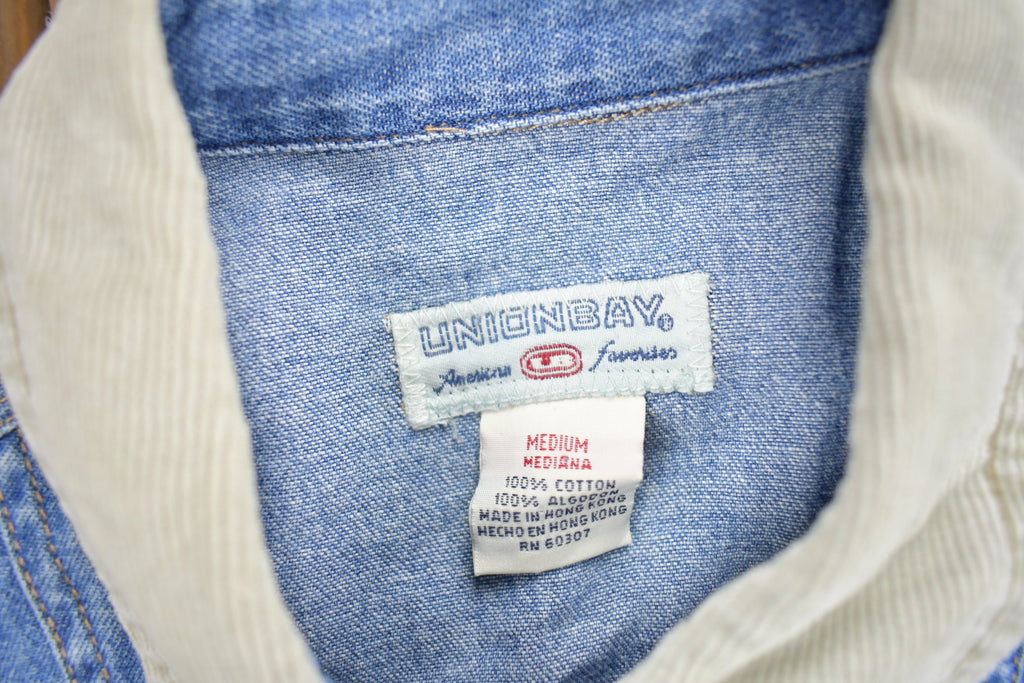 Vintage 1990s Union Bay Embroidered Denim Button Up Shirt