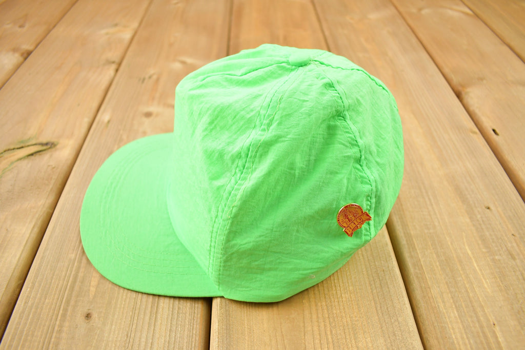 Vintage 1980s Lime Green Snap Back Hat