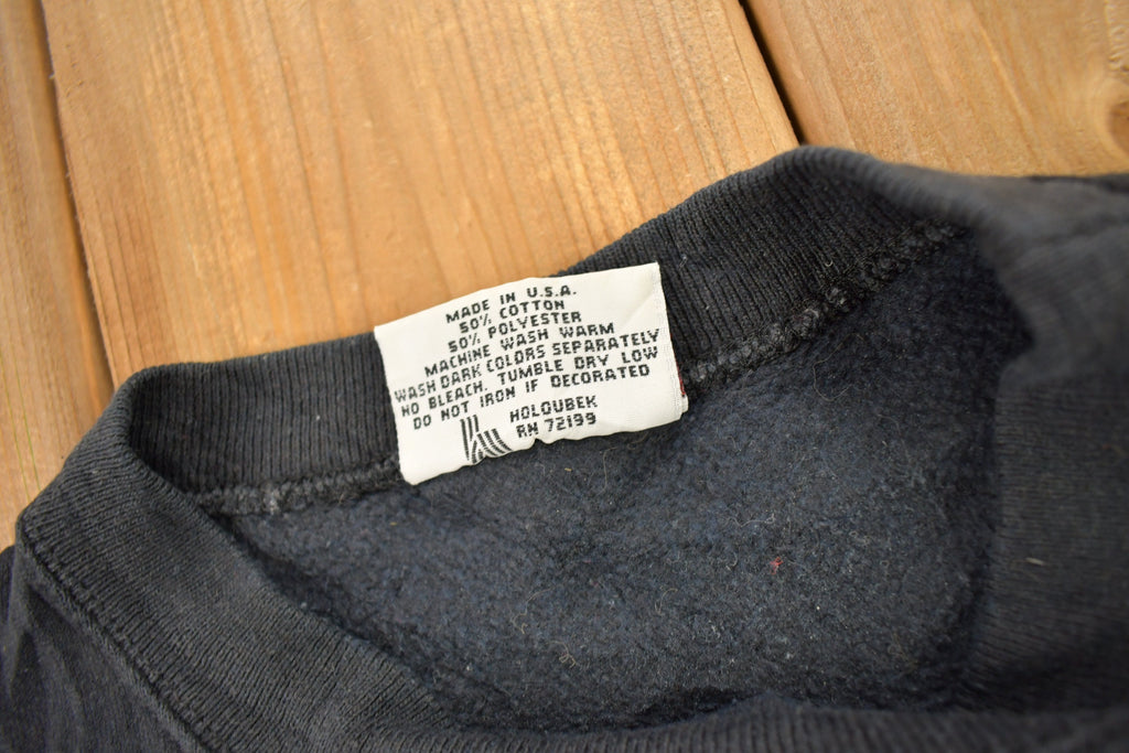 Vintage 1991 Fargo Harley Davidson North Dakota Wolf Theme Crewneck Sweater
