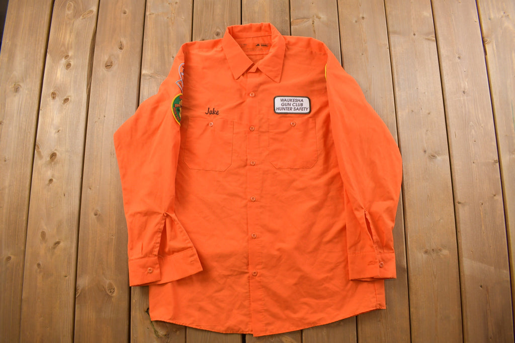 Vintage 1980s Patch Button Up Shirt