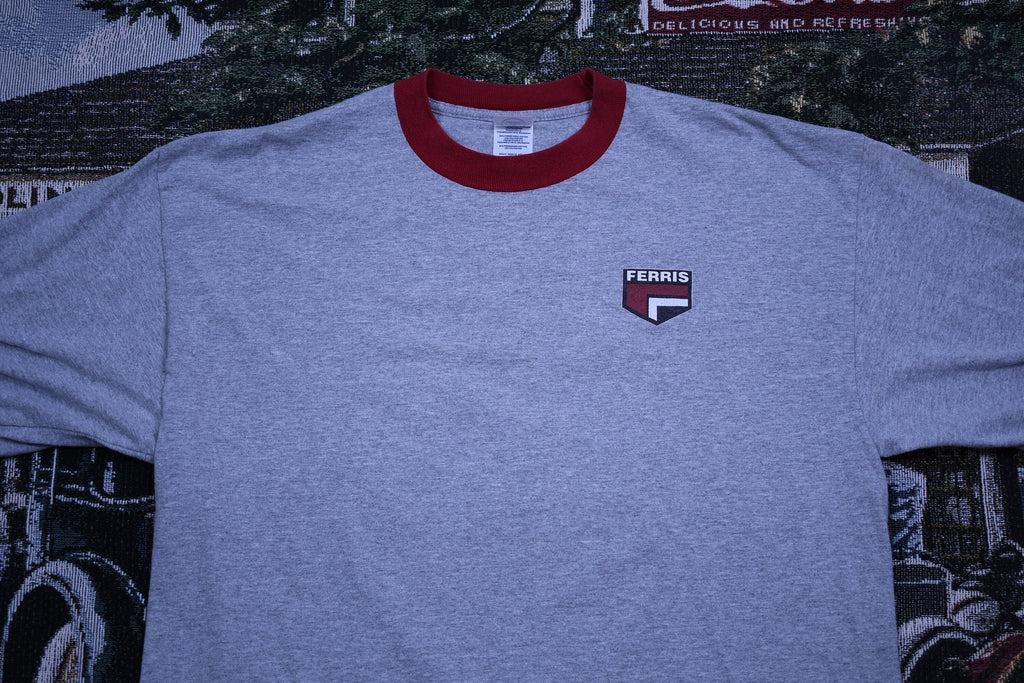 Vintage 1990s Ferris Lawnmower Graphic Ringer T-Shirt