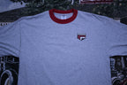 Vintage 1990s Ferris Lawnmower Graphic Ringer T-Shirt