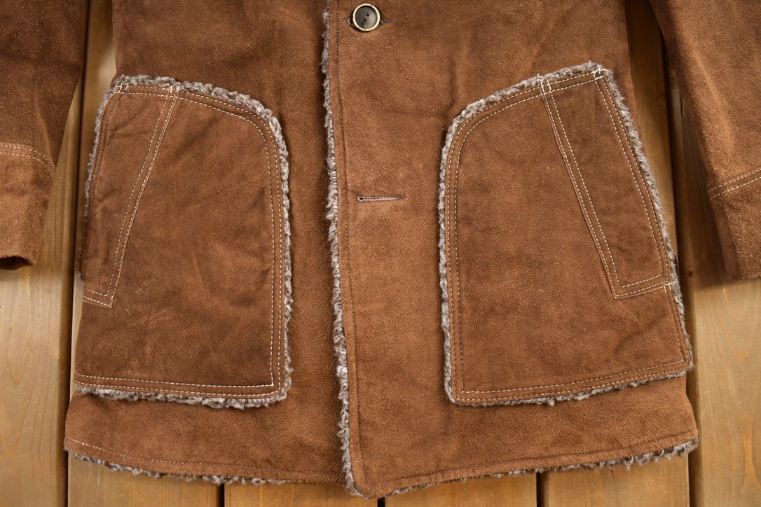 Vintage 1980s JC Penny Cowhide Fur Coat