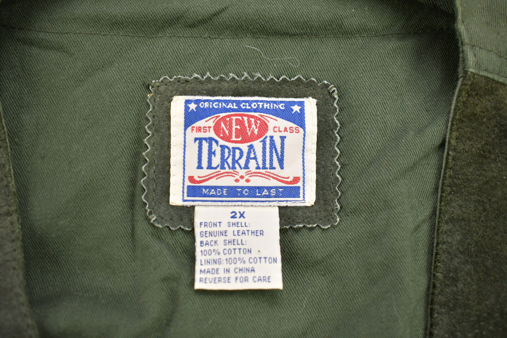 Vintage 1990s First Class Terrain Leather Vest