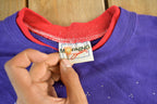 Vintage 1990s Morning Sun Rhinestone Hat Graphic Crewneck Adult 2X