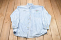 Vintage 1990s Lee Blue Ridge Rod & Gun Club Button Up Shirt