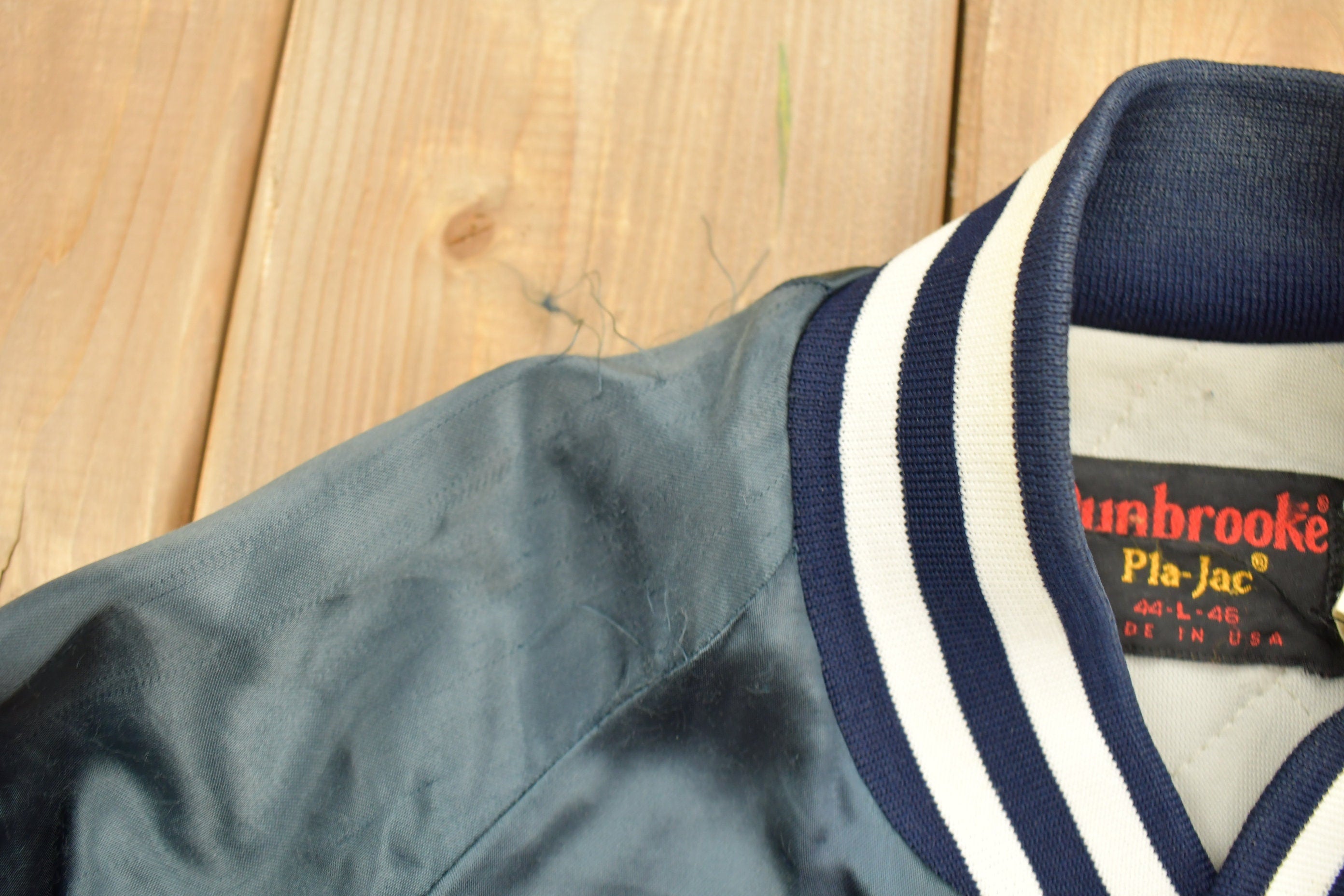 Vintage 1990s Dunbrooke Lake Mills Iowa Satin Bomber Jacket  Snap Button  Streetwear  Souvenir Jacket  Made In USA  Streetwear  Iowa