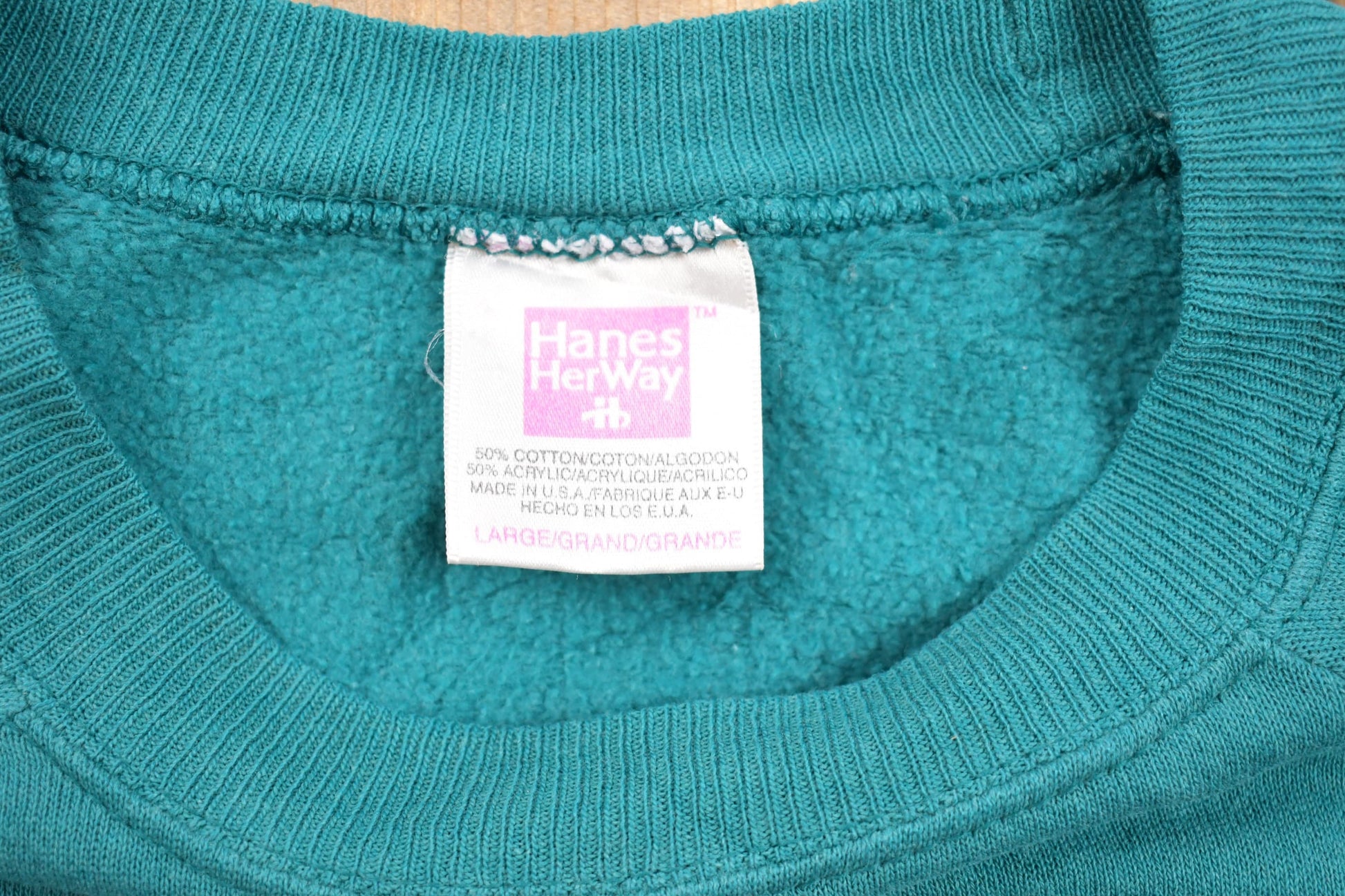 Vintage 1980s Blank Raglan Crewneck Sweatshirt